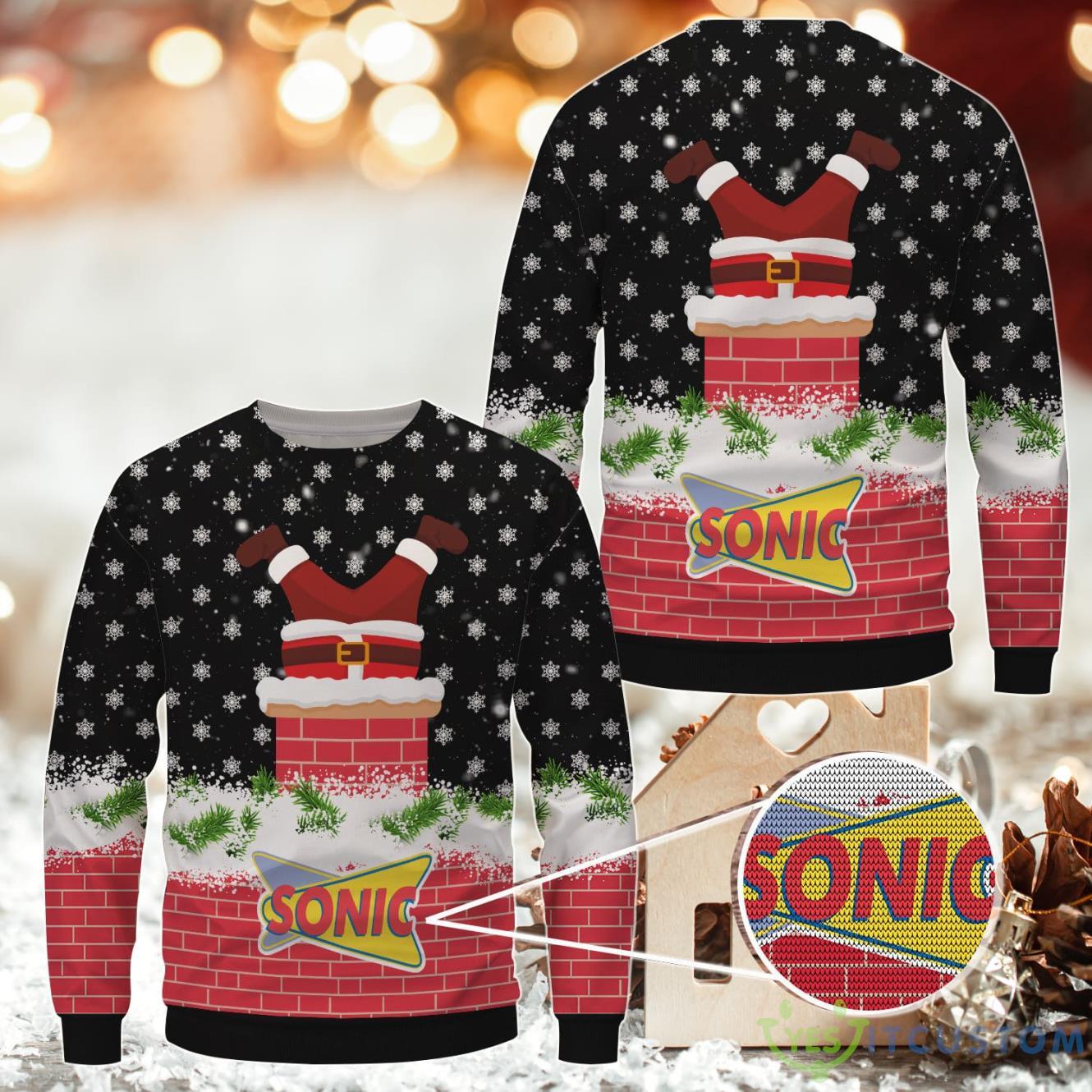 Sonic Drive-In Wool Sweater Christmas - YesItCustom