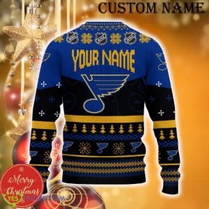 St Louis Blues Funny Ugly Christmas Sweater Angry For Men And Women Custom Name Gift Fans - St Louis Blues Ugly Christmas Sweater_3