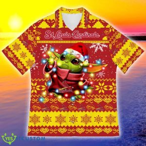 St. Louis Cardinals Baby Yoda Star Wars Sports Football American Ugly Christmas Hawaiian Shirt - 261023-142050