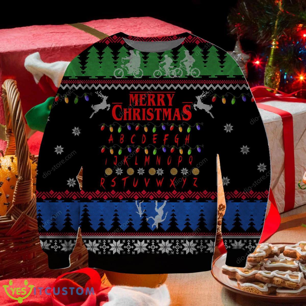 Stranger Things Knitting Pattern 3D Print Ugly Christmas Sweater Special Gift 3 Stranger Things Knitting Pattern 3D Print Ugly Christmas Sweater Special Gift Product Photo 1