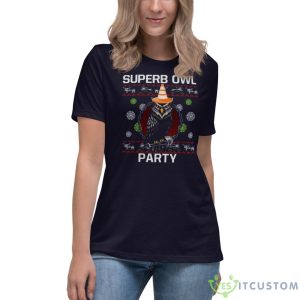 Superb Owl Party Vampire Christmas T-shirt, Viago Deacon And Vladislav Ugly Christmas Shirt - Women's Relaxed Short Sleeve Jersey Tee