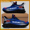 SUZUKI RACING Racing Car Running Sneakers Comfort Max Soul Shoes For Men And Women - SUZUKI RACING Chunky Sneakers White Black Max Soul Shoes For Men And Women Photo 1