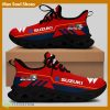 SUZUKI RACING Racing Car Running Sneakers Fashion-forward Max Soul Shoes For Men And Women - SUZUKI RACING Chunky Sneakers White Black Max Soul Shoes For Men And Women Photo 1