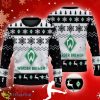 Sv Werder Bremen Big Logo Ugly Christmas Tree Black 3D Sweater Gift For Christmas - Sv Werder Bremen Big Logo Ugly Snowflakes Reindeer Black 3D Sweater Gift For Christmas