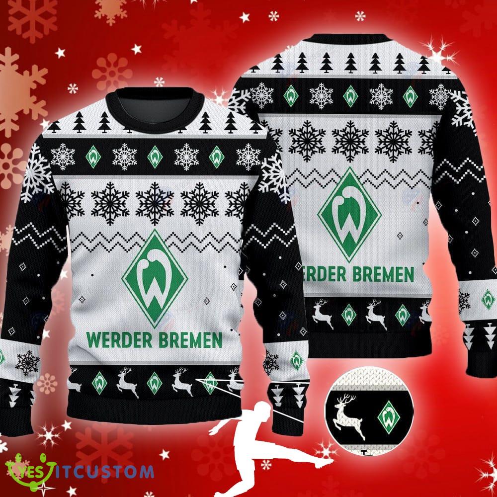 Sv Werder Bremen Big Logo Ugly Christmas Tree Black 3D Sweater Gift For Christmas 3 Sv Werder Bremen Big Logo Ugly Christmas Tree Black 3D Sweater Gift For Christmas - Sv Werder Bremen Big Logo Ugly Snowflakes Reindeer Black 3D Sweater Gift For Christmas