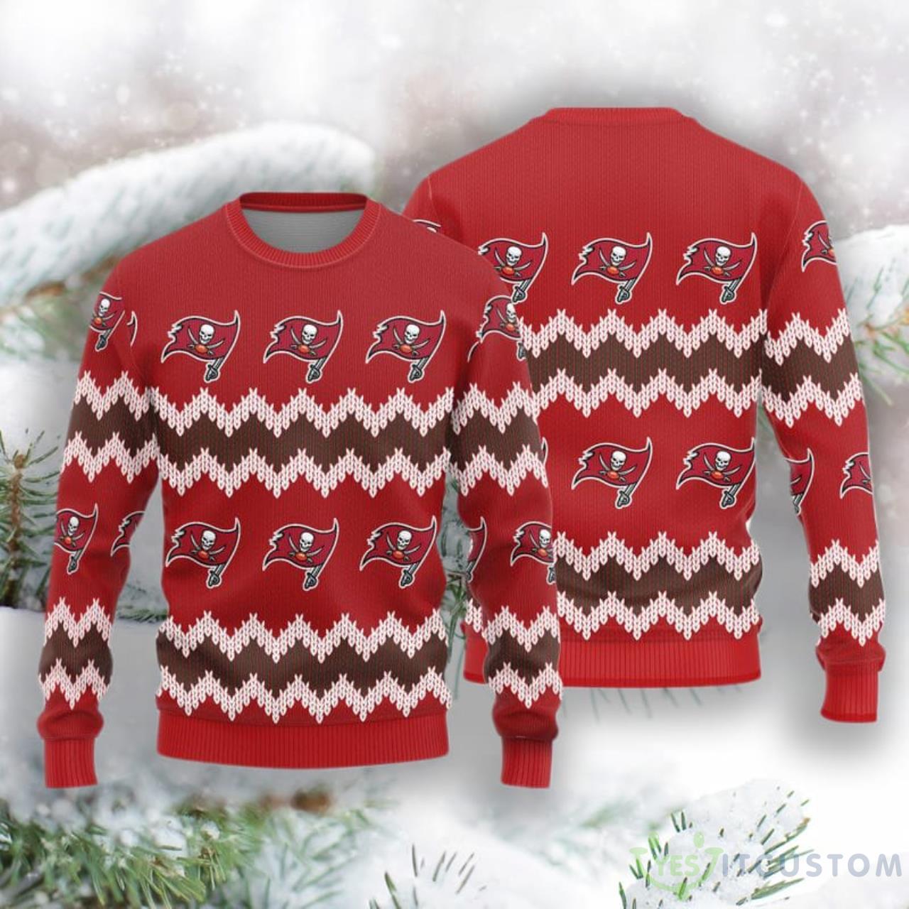 Tampa Bay Buccaneers Christmas Pattern Knitted Sweater 3 Tampa Bay Buccaneers Christmas Pattern Knitted Sweater Product Photo 1