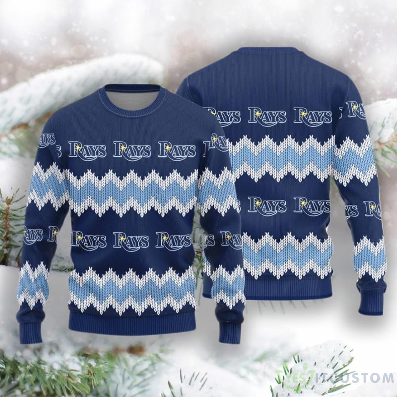 Tampa Bay Rays Christmas Pattern Knitted Sweater 3 Tampa Bay Rays Christmas Pattern Knitted Sweater Product Photo 1