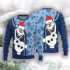 Tampa Bay Rays Olaf Christmas Funny Knitted Sweater Product Photo 1