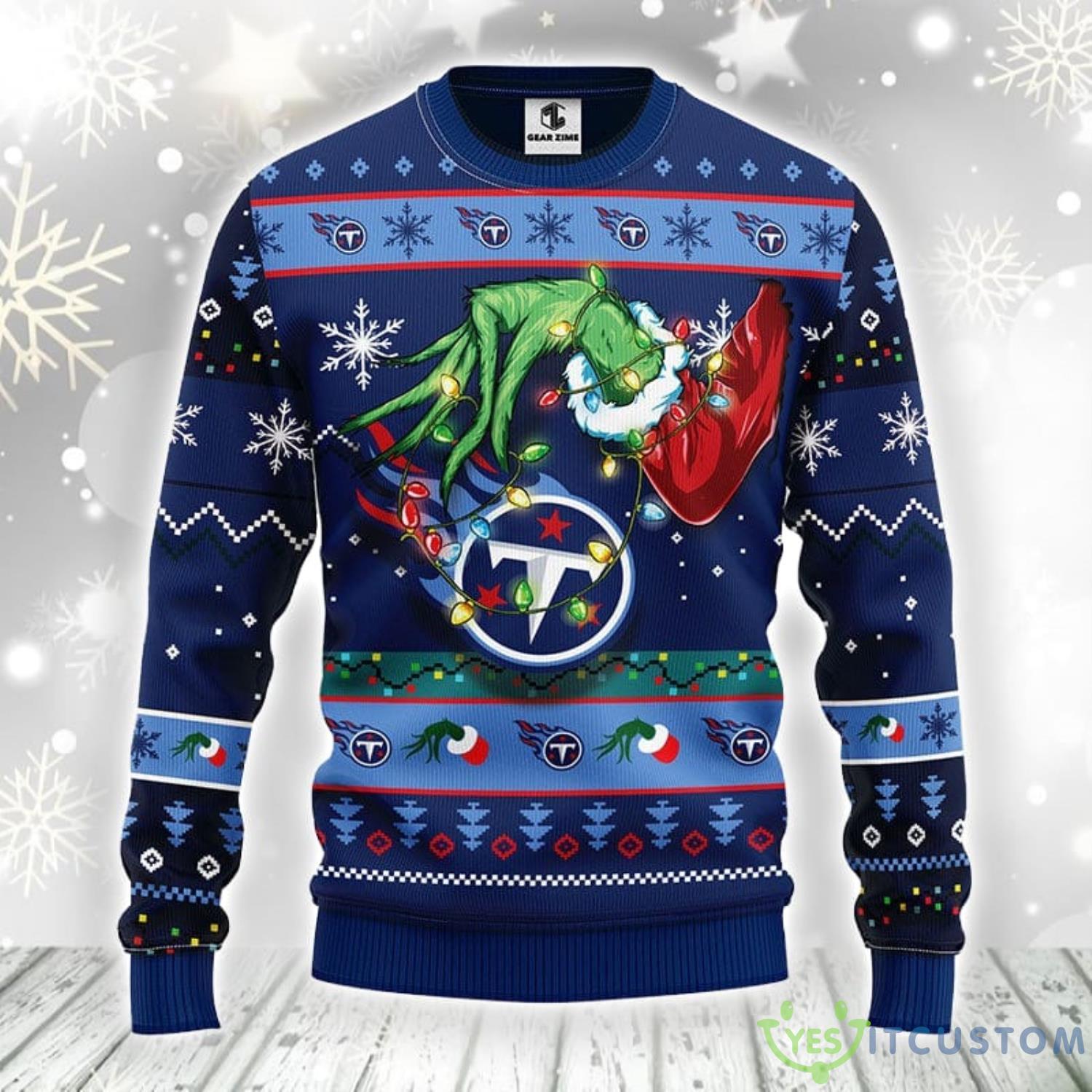 Tennessee Titans Grinch Christmas Ugly Sweater Best Christmas Gift For Sport Fans 3 Tennessee Titans Grinch Christmas Ugly Sweater Best Christmas Gift For Sport Fans Product Photo 1