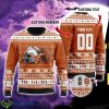 Texas Longhorns Custom Name And Number Sport Fans Christmas Gift Ugly Christmas Sweater Product Photo 1