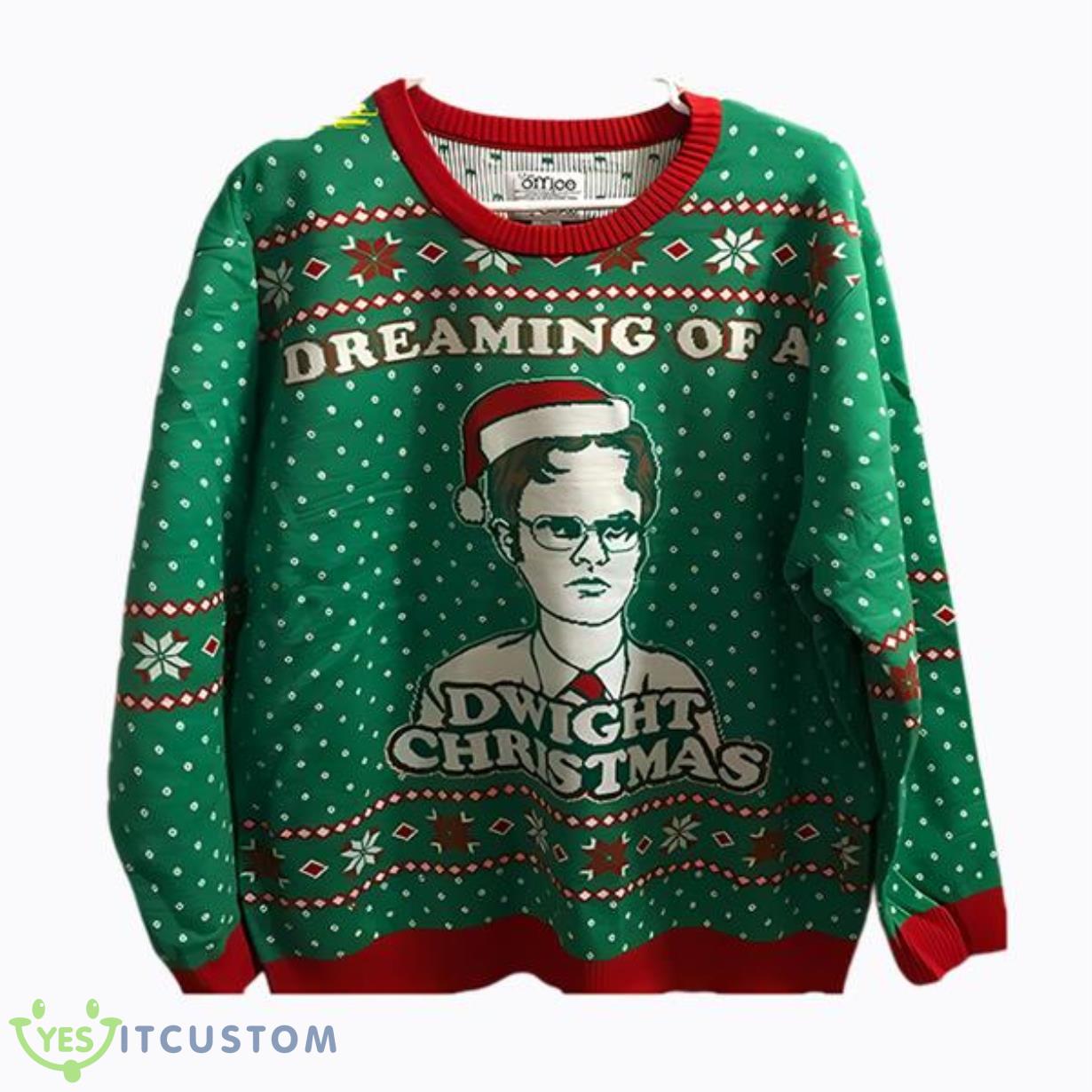 The Office Ugly Christmas Sweater Dreaming 3 The Office Ugly Christmas Sweater Dreaming Product Photo 1