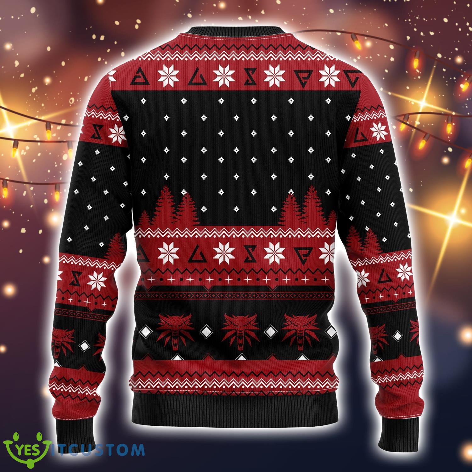 The Witcher Red Ugly Christmas Sweater Amazing Gift Idea Christmas Party Gift 6 The Witcher Red Ugly Christmas Sweater Amazing Gift Idea Christmas Party Gift Product Photo 2