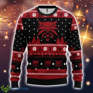 The Witcher Red Ugly Christmas Sweater Amazing Gift Idea Christmas Party Gift Product Photo 1