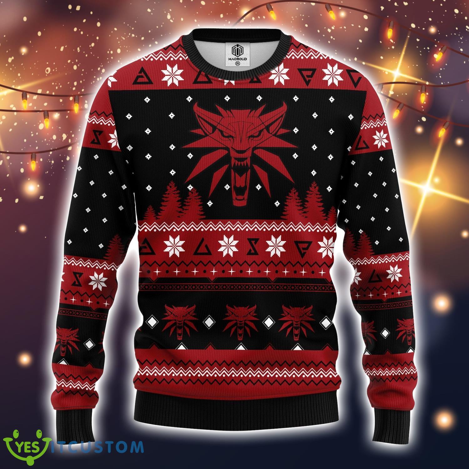 The Witcher Red Ugly Christmas Sweater Amazing Gift Idea Christmas Party Gift 5 The Witcher Red Ugly Christmas Sweater Amazing Gift Idea Christmas Party Gift Product Photo 1