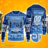 Titans NFL Ugly Chirstmas Sweater Custom Number & Name Product Photo 1