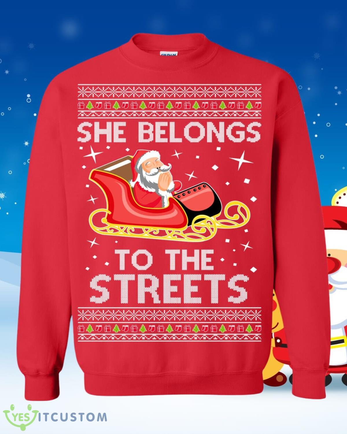 Ugly Christmas Sweater She Belongs To The Streets Future Meme Unisex Sweatshirt Best Gift 3 Ugly Christmas Sweater She Belongs To The Streets Future Meme Unisex Sweatshirt Best Gift Product Photo 1