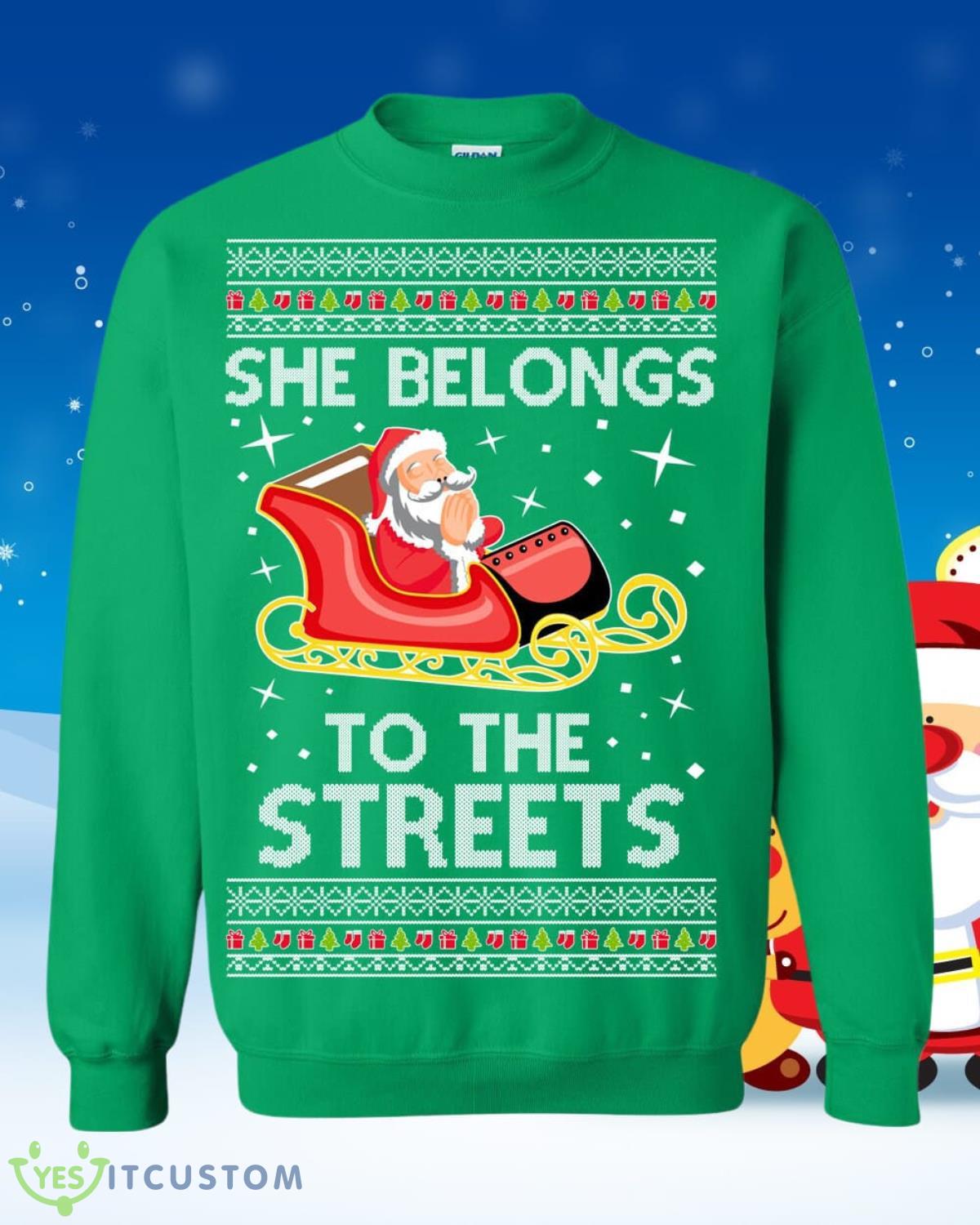 Ugly Christmas Sweater She Belongs To The Streets Future Meme Unisex Sweatshirt Style Gift 3 Ugly Christmas Sweater She Belongs To The Streets Future Meme Unisex Sweatshirt Style Gift Product Photo 1
