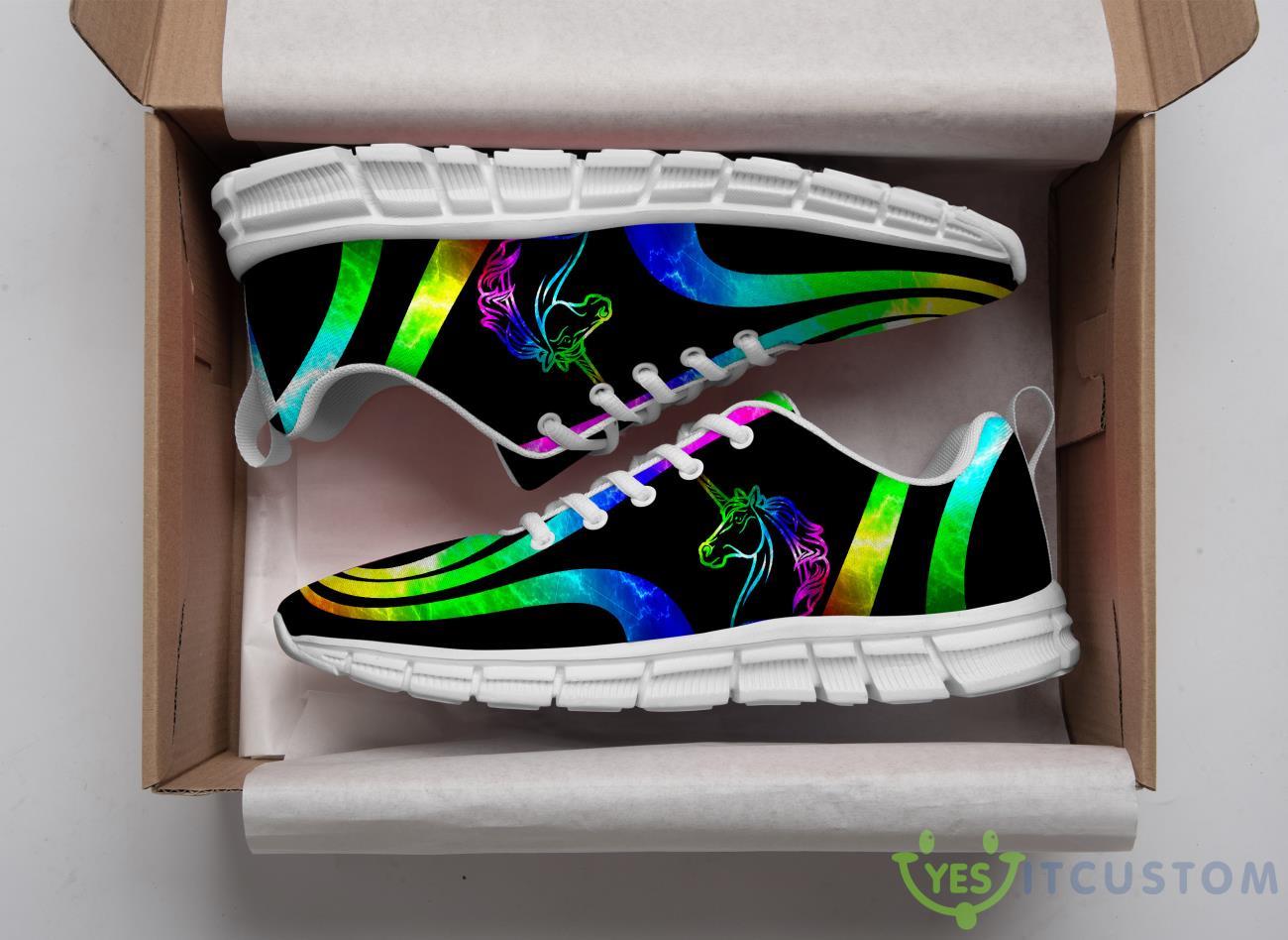 Unicorn Color Green Yellow Casual Running Sneakers 3 Unicorn Color Green Yellow Casual Running Sneakers Product Photo 3