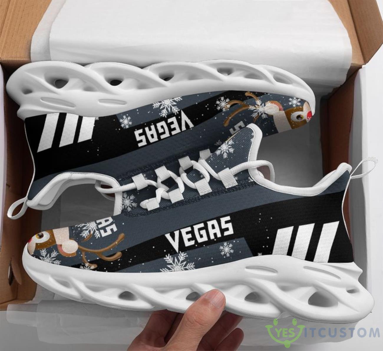 Vegas Golden Knights Christmas Reindeer Special Style Max Soul Shoes 5 Vegas Golden Knights Christmas Reindeer Special Style Max Soul Shoes Product Photo 1