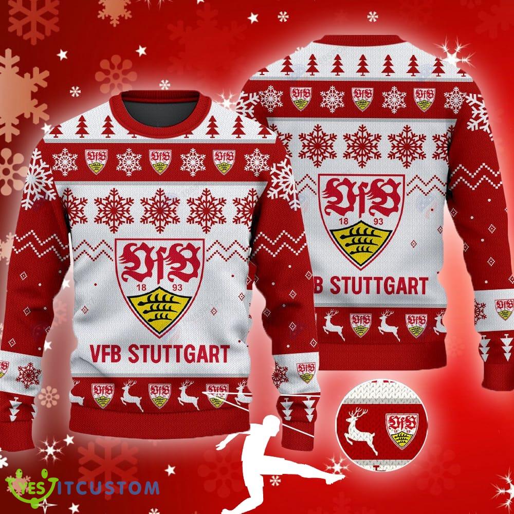 Vfb Stuttgart Big Logo Ugly Christmas Tree Red Sweater Gift For Fans 3 Vfb Stuttgart Big Logo Ugly Christmas Tree Red Sweater Gift For Fans - Vfb Stuttgart Big Logo Ugly Snowflakes Reindeer Red Sweater Gift For Fans