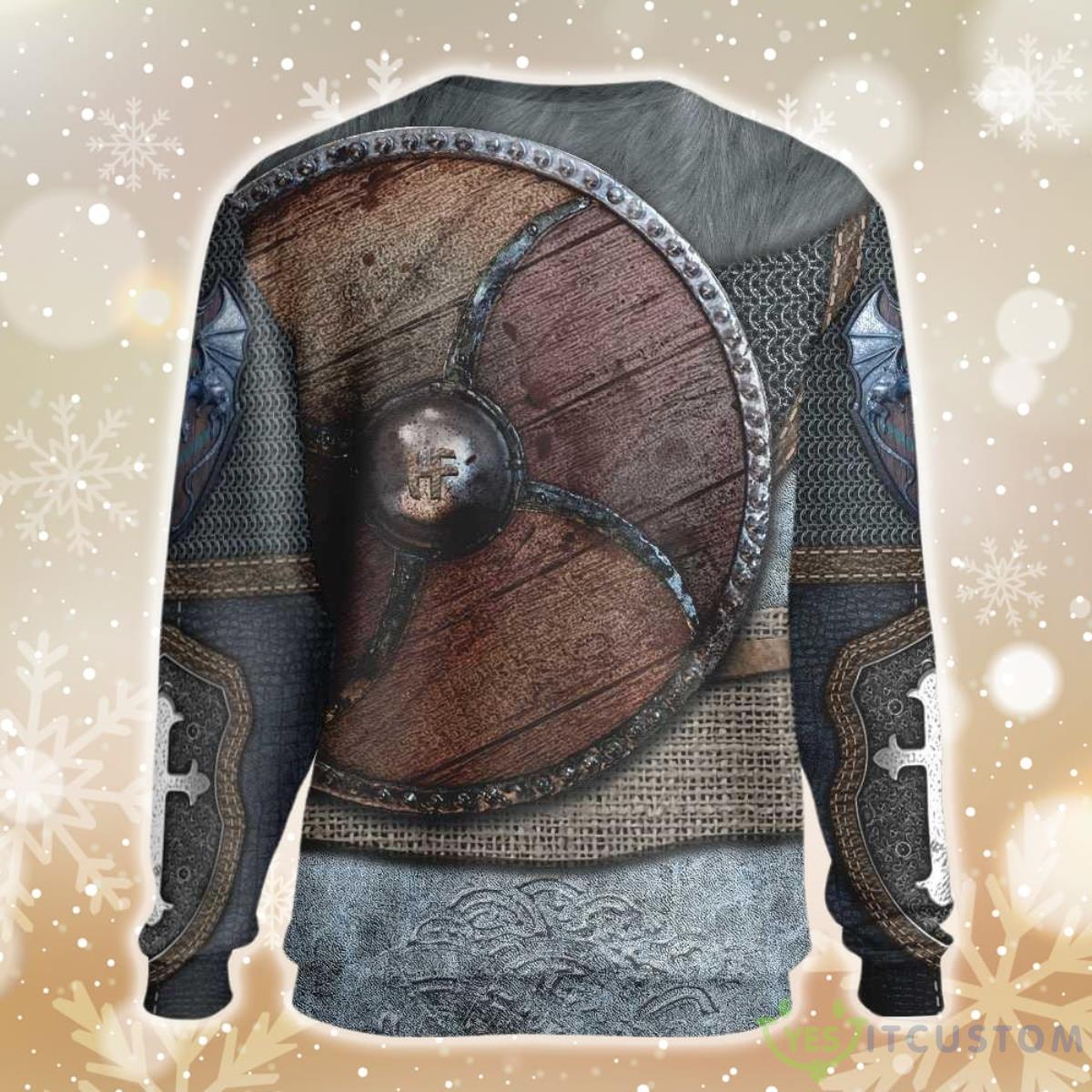 Viking Armor Ugly Christmas Sweater 6 Viking Armor Ugly Christmas Sweater - Viking Armor EZ14 3010 All Over Print Sweatshirt_2