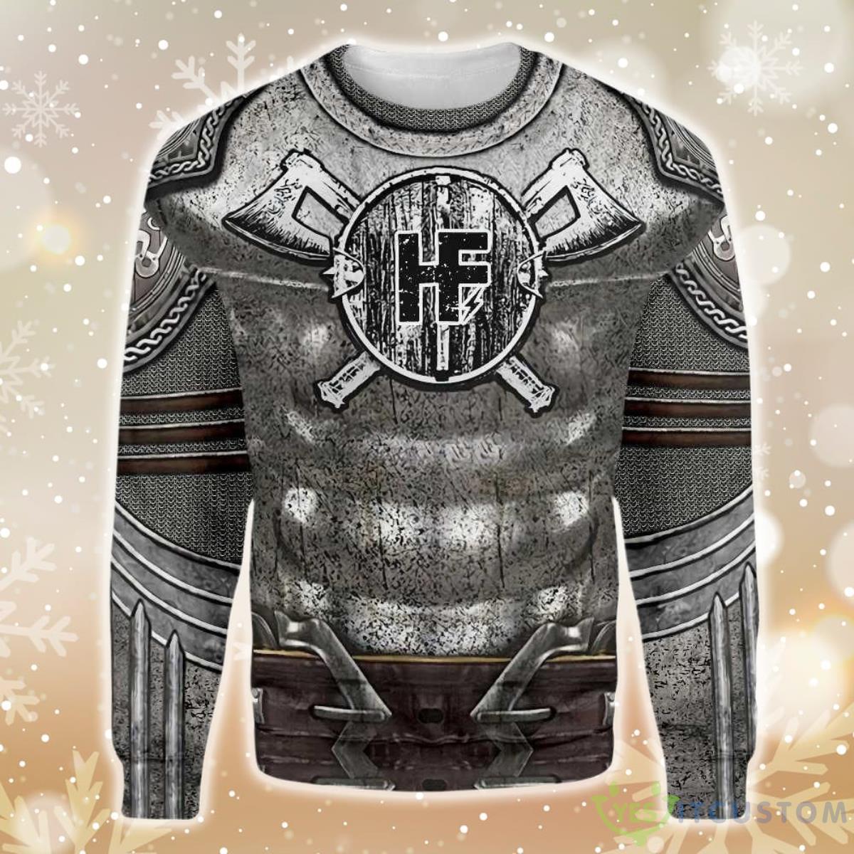 Viking Armor V2 Ugly Christmas Sweater 5 Viking Armor V2 Ugly Christmas Sweater - Viking Armor V2 EZ14 3010 All Over Print Sweatshirt_1