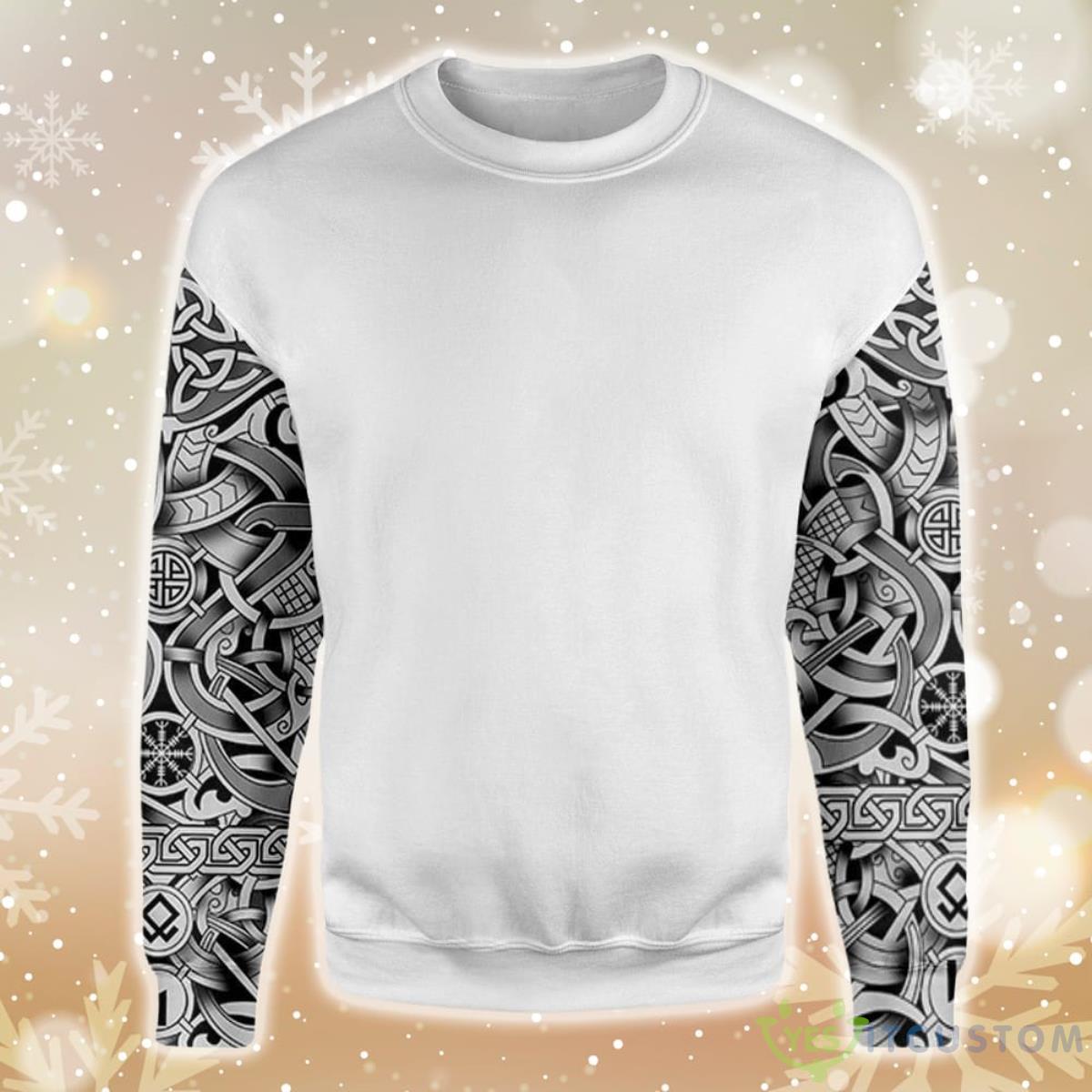 Viking Symbols Ugly Christmas Sweater 3 Viking Symbols Ugly Christmas Sweater - Viking Symbols EZ14 3010 All Over Print Sweatshirt_1