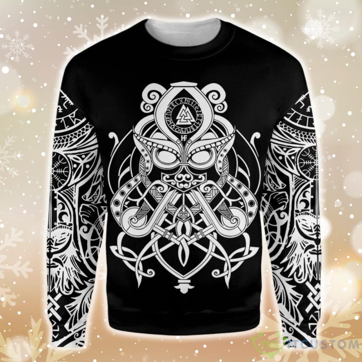 Viking Valkyrie Ugly Christmas Sweater 3 Viking Valkyrie Ugly Christmas Sweater - Viking Valkyrie EZ14 3010 All Over Print Sweatshirt_1