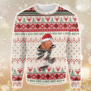 Vizsla Scratch Ugly Christmas Sweater - Ugly Christmas Vizsla Scratch EZ12 1510 All Over Print Sweatshirt_1
