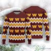 Washington Commanders Christmas Pattern Knitted Sweater Product Photo 1