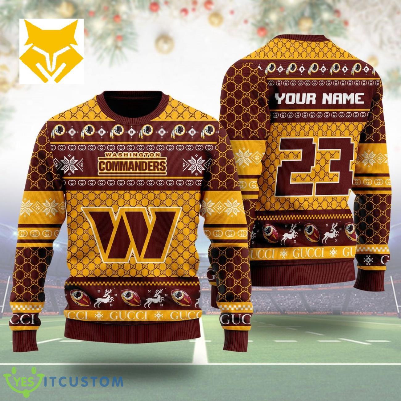 Washington Commanders Cool Christmas Sweater For Fans 3 Washington Commanders Cool Christmas Sweater For Fans Product Photo 1