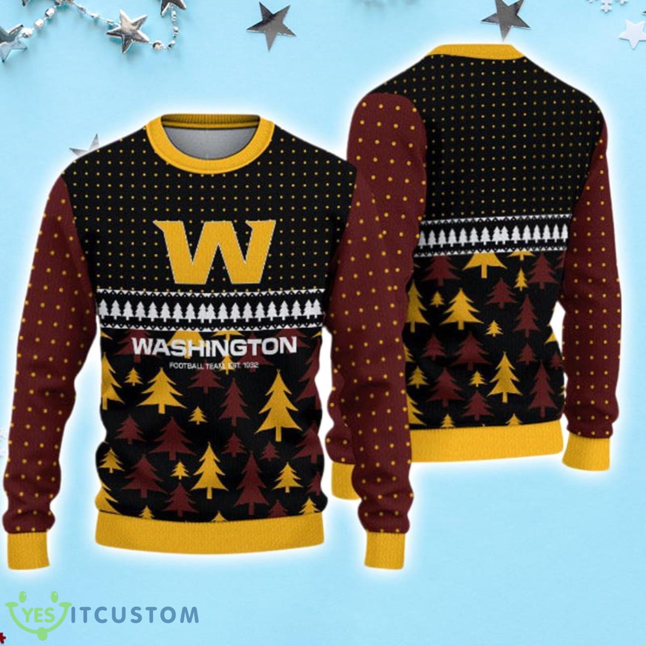 Washington Commanders Cool Christmas Sweater 3 Washington Commanders Cool Christmas Sweater Product Photo 1