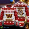 Washington Commanders NFL Ever Upwards Gloves Pattern Ugly Christmas Red Sweater - Washington Commanders NFL Rugby Gloves Pattern Ugly Christmas Red Sweater