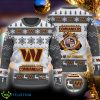 Washington Commanders NFL Ever Upwards Gloves Pattern Ugly Xmas Grey Sweater AOP - Washington Commanders NFL Rugby Gloves Pattern Ugly Xmas Grey Sweater AOP