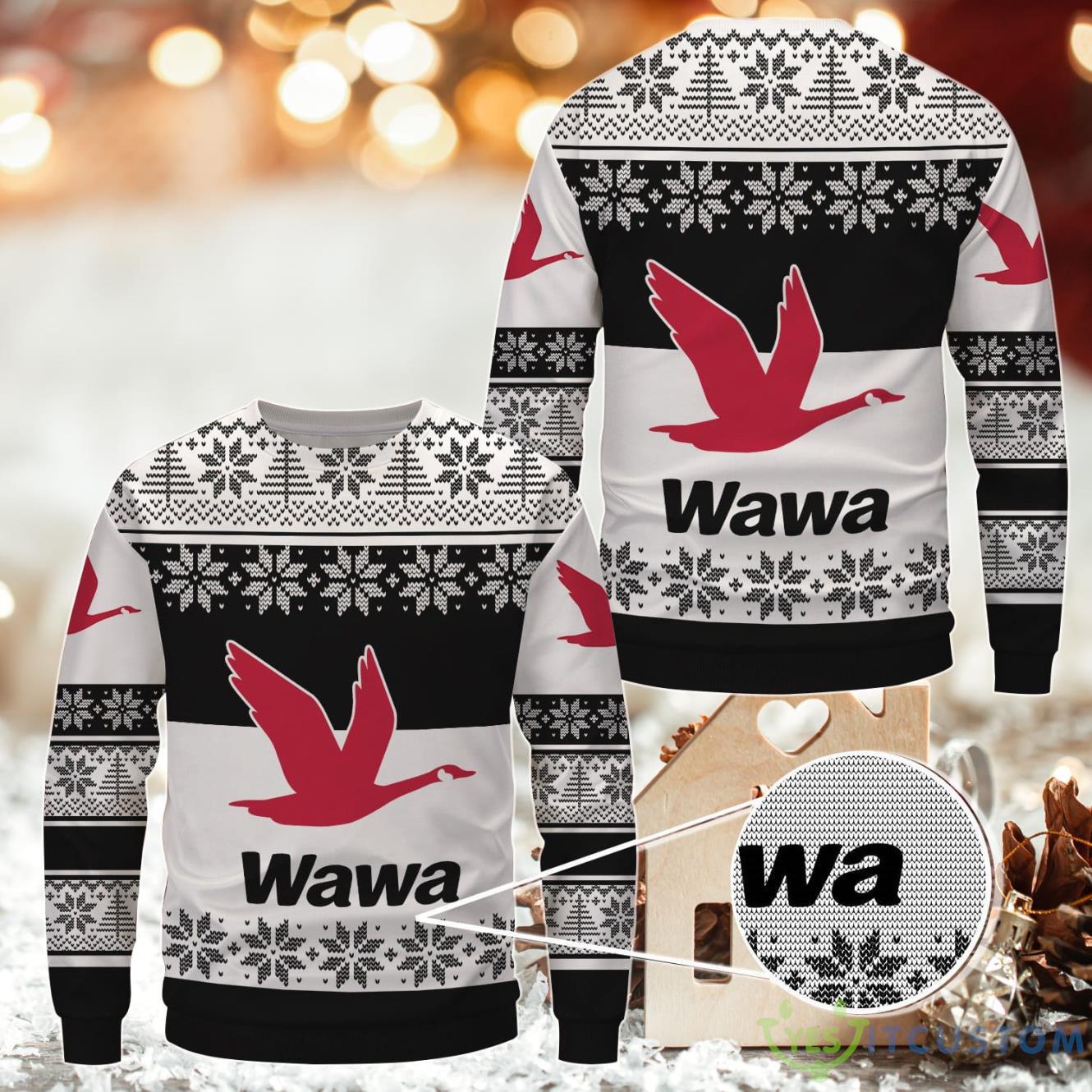 Wawa Ugly Christmas Sweater Uniform 3 Wawa Ugly Christmas Sweater Uniform Product Photo 1