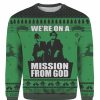 We Are On A Mission From God Ugly Christmas Sweater Xmas Gift Christmas Sweater 3D All Over Print Product Photo 1