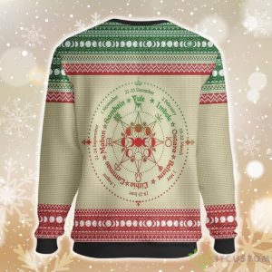 Wheel Of The Year Christmas Wicca Ugly Christmas Sweater - Wheel Of The Year Christmas Wicca EZ19 1410 All Over Print Sweatshirt_2