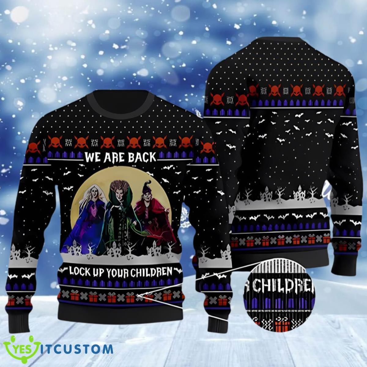 Witches Hocus Pocus 2 Ugly Christmas Sweaters Nice Gift For Everyone 3 Witches Hocus Pocus 2 Ugly Christmas Sweaters Nice Gift For Everyone Product Photo 1