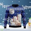 Wolf Howling Moon Ugly Christmas Sweater Style Gift For Men And Women Product Photo 1