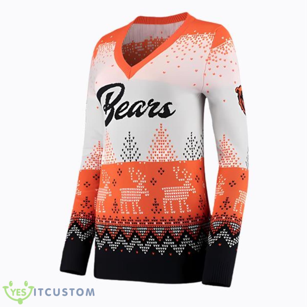 Women’s Chicago Bears Ugly Pullover Christmas Sweater 3 Women’s Chicago Bears Ugly Pullover Christmas Sweater Product Photo 1