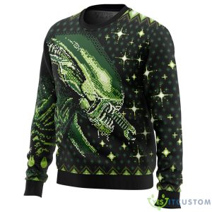 Xenomorph Alien Ugly Christmas Sweater Christmas Gift For Family 5 Xenomorph Alien Ugly Christmas Sweater Christmas Gift For Family Product Photo 3