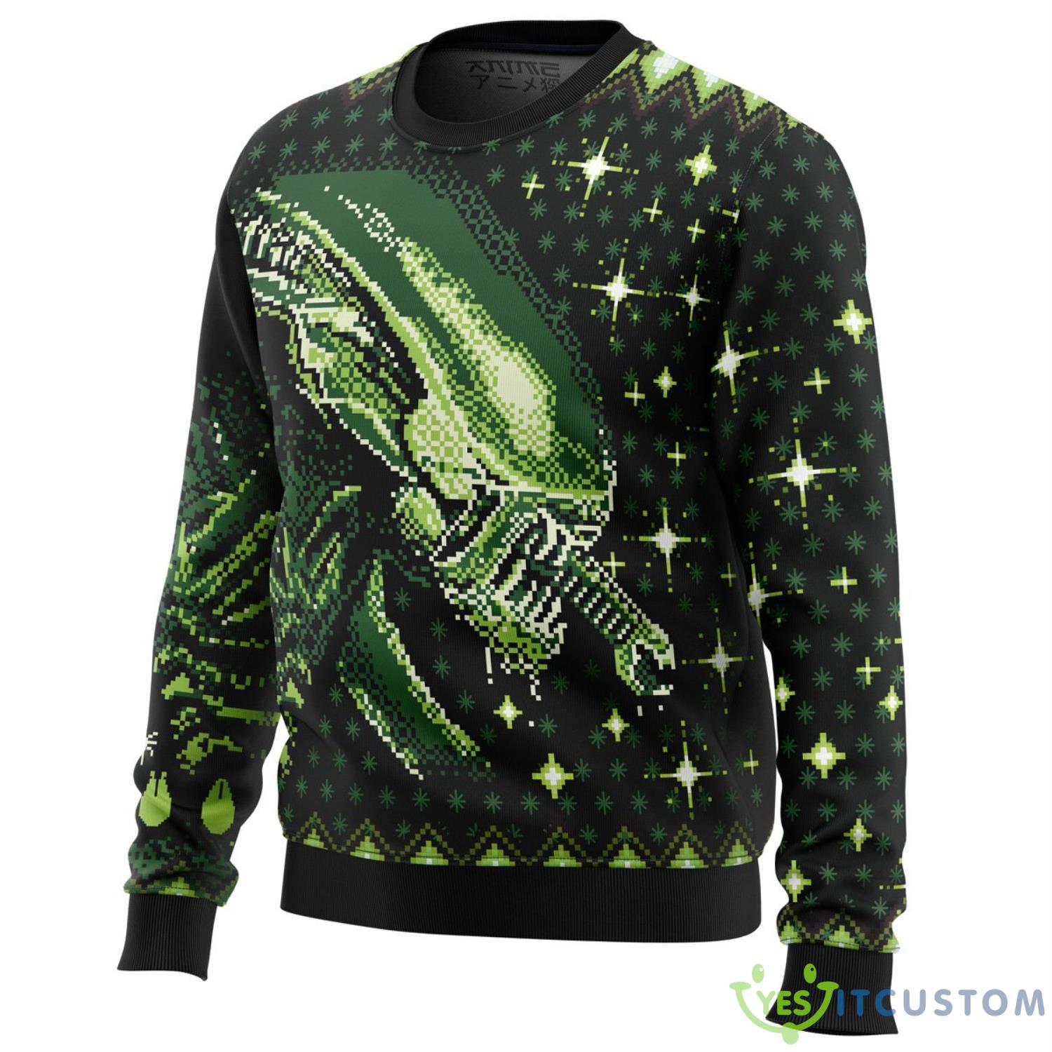 Xenomorph Alien Ugly Christmas Sweater Christmas Gift For Family 3 Xenomorph Alien Ugly Christmas Sweater Christmas Gift For Family Product Photo 3