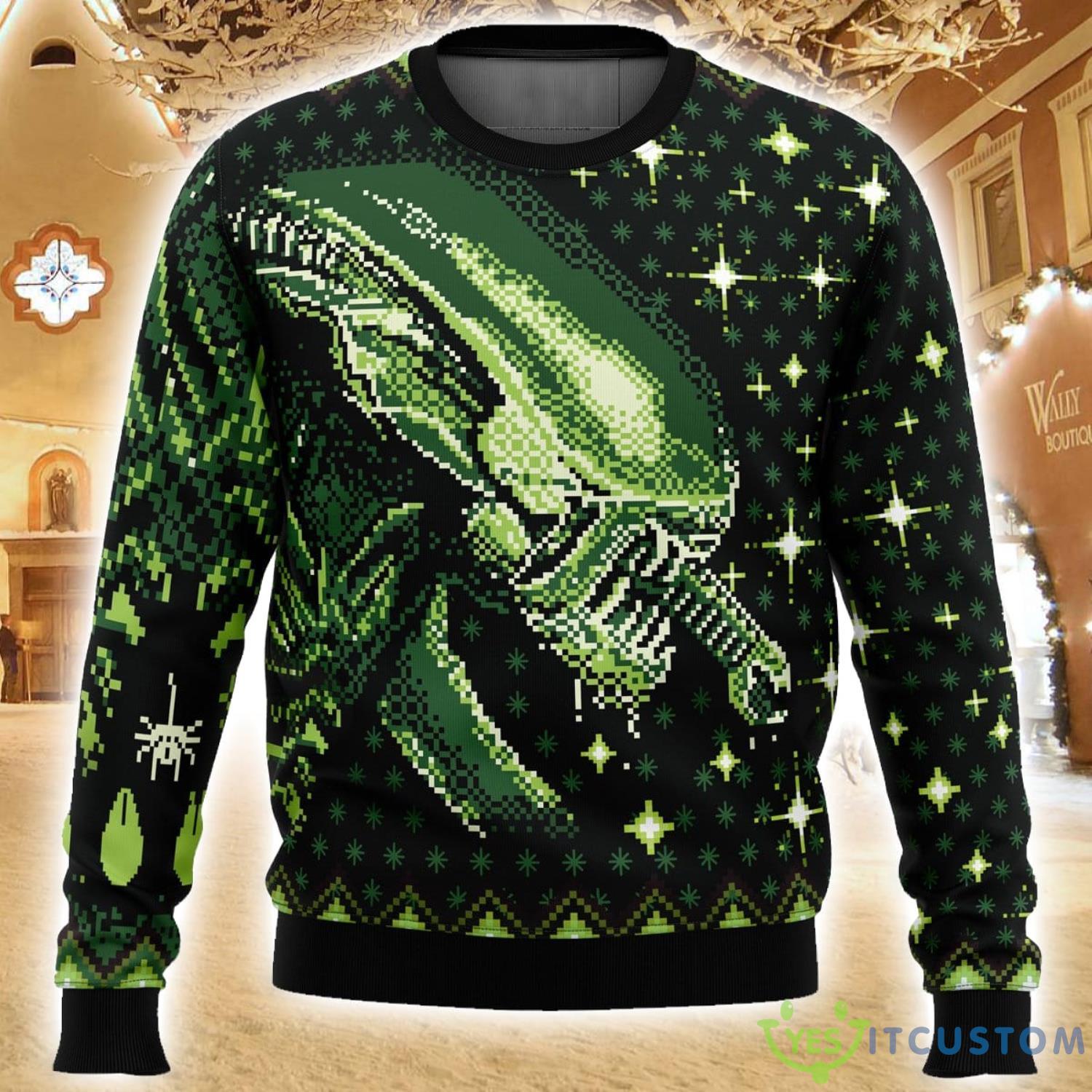 Xenomorph Alien Ugly Christmas Sweater Christmas Gift For Family 7 Xenomorph Alien Ugly Christmas Sweater Christmas Gift For Family Product Photo 1