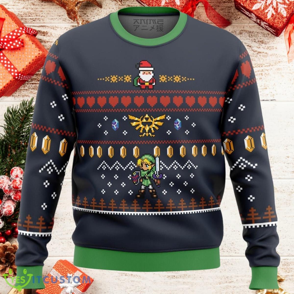 Zelda Santa Link Ugly Christmas Sweater Impressive Gift For Men And Women 3 Zelda Santa Link Ugly Christmas Sweater Impressive Gift For Men And Women Product Photo 1