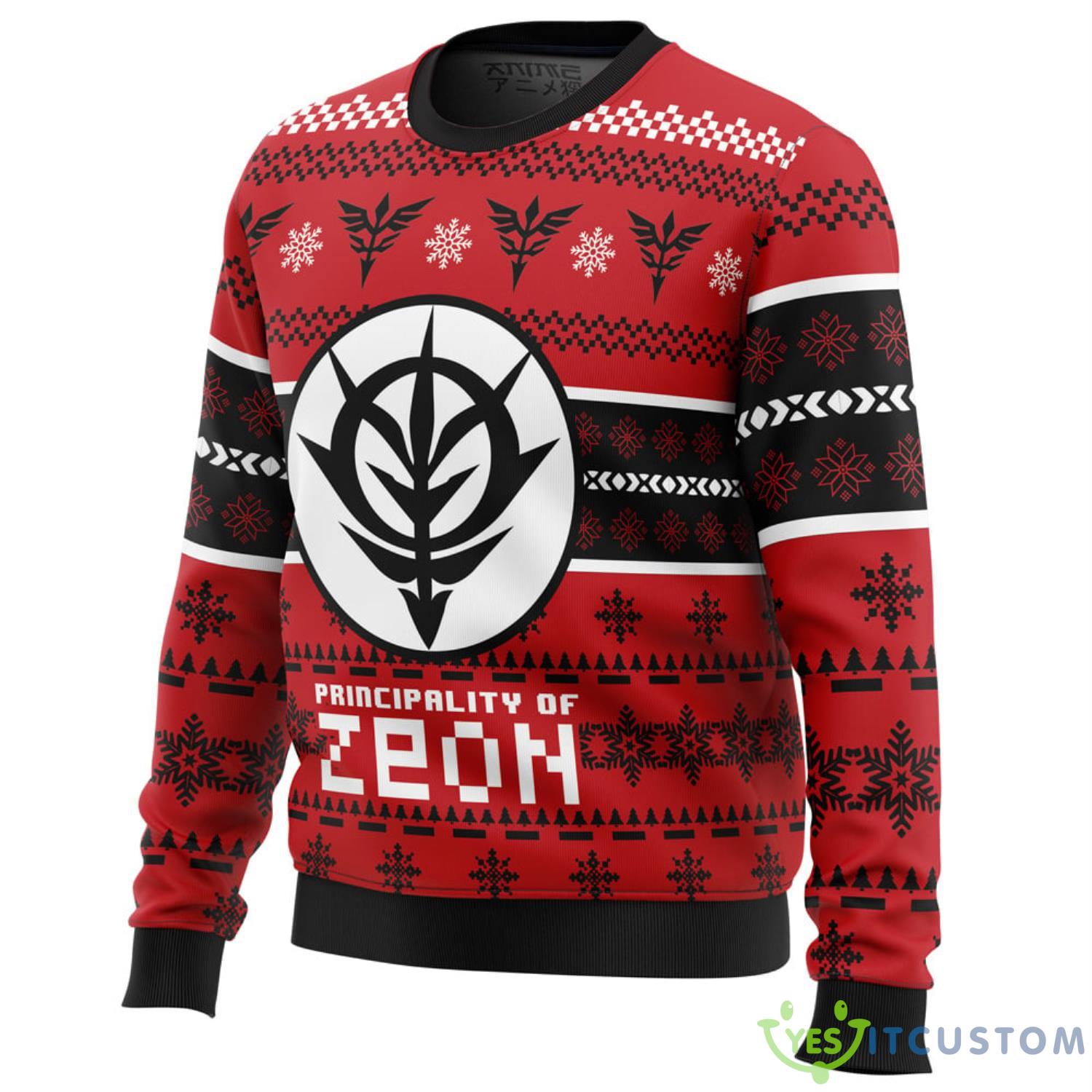 Zeon The Gundam Ugly Christmas Sweater Christmas Gift For Family 3 Zeon The Gundam Ugly Christmas Sweater Christmas Gift For Family Product Photo 3