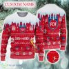 1 FC Heidenheim Custom Name Logo 3D Ugly Sweater New Gift For Fans - 1 FC Heidenheim Custom Name Logo 3D Ugly Sweater New Gift For Fans