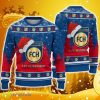 1 FC Heidenheim Ugly Christmas Sweater Logo Santa Hat 3D Ugly Christmas Sweater Gift For Fans - 1 FC Heidenheim Ugly Christmas Sweater Logo Santa Hat 3D Ugly Christmas Sweater Gift For Fans