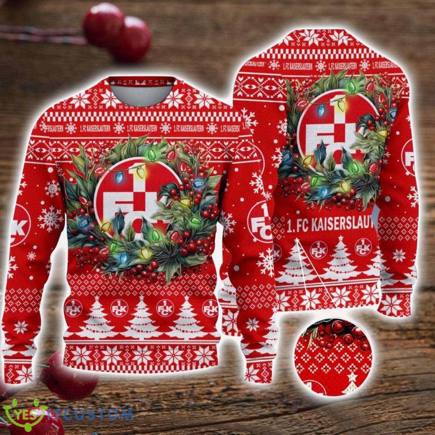 1. FC Kaiserslautern 3D Ugly Christmas Sweater Christmas Gift For Fans Men Women Christmas Sweater 7 1. FC Kaiserslautern 3D Ugly Christmas Sweater Christmas Gift For Fans Men Women Christmas Sweater Product Photo 1