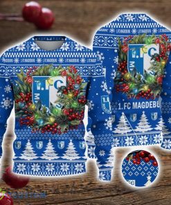 1. FC Magdeburg 3D Ugly Christmas Sweater Christmas Gift For Fans Men Women Christmas Sweater Product Photo 1
