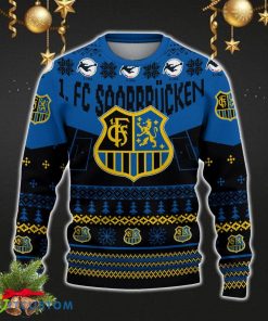 1 FC Saarbracken Snowflakes Tree Custom Name Ugly Christmas Sweater New For Fans Gift Holidays Christmas - 1 FC Saarbracken 3D Sweater Christmas Photo 2